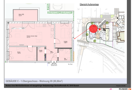 Wohnung zum Mieten in Buseck 1.090,00 € 80.86 m²