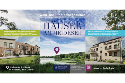 Wohnen am Heidesee - Reihenhäuser mit unverbaubaren Blick - Halle (Saale) Nietleben