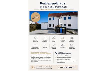 Reihenendhaus in Bad Vilbel-Dortelweil von Privat zu verkaufen