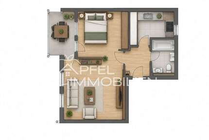 Wohnung zum Kaufen in Ditzingen 129.000,00 € 45 m²