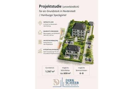 Grundstück zu verkaufen in Norderstedt 745.000,00 € 1267 m²