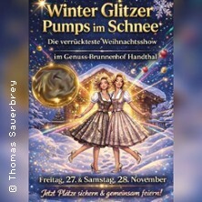 Winter-Glitzer - Pumps im Schnee | Travestie-Glamour Dinner in 4 Gängen