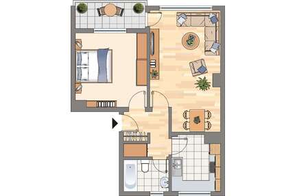 Wohnung zum Mieten in Dortmund 469,00 € 60 m²