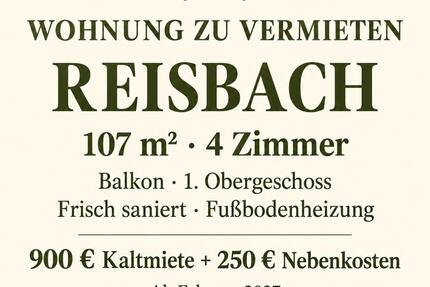 Wohnung zu vermieten - 1.150,00&nbsp;EUR Kaltmiete, ca.&nbsp; 107,00&nbsp;m&sup2; in Reisbach (PLZ: 94419) Englmannsberg