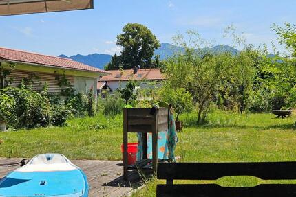 Sonnige Gartenwohnung mit Bergblick am Chiemsee - Übersee