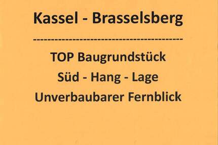 Brasselsberg - Baugrundstück - feinste Wohnlage ! - Kassel