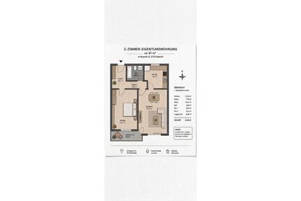 2-Zimmer-Wohnung Bielefeld-Theesen mit Balkon & TG-Stellplatz