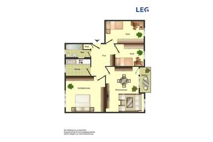Wohnung zum Mieten in Unna 519,00 € 70.37 m²