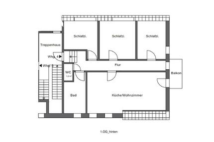 Frisch san. 4-Zimmer-Wohnung m. Balkon (Süd), EBK, Gäste-WC - Heide