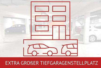 Gut gelegener, extra breiter Tiefgaragen-Stellplatz im Zentrum von Garching - Garching an der Alz