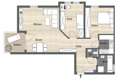 Wohnung zum Kaufen in Nürtingen 239.000,00 € 76 m²