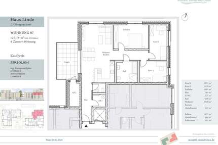 Wohnung zum Kaufen in Wolfenbüttel 559.100,00 € 120.79 m²