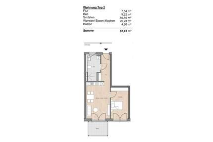 Wohnung zum Kaufen in Frickingen 355.000,00 € 62 m²