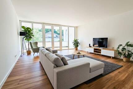 ERSTBEZUG: 4-Zimmer-Neubauwohnung mit neuer Einbauküche, Südbalkon und Tiefgaragenstellplatz - Frankfurt am Main Sindlingen