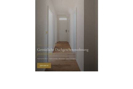 Gemütliche Dachgeschosswohnung - provisionsfrei - Ilshofen