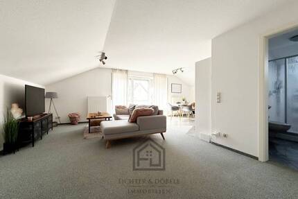 F&D | Gemütliche 2-Zimmer-DG-Wohnung mit Balkon und TG-Stellplatz - Tuttlingen