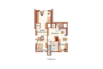 Helle 2-Zimmer-Dachgeschosswohnung mit Balkon in Rheinbreitbach - Bonn Friesdorf