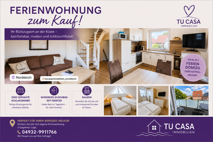 Wohnung zum Kaufen in Norden , Ostfriesl 309.000,00 € 53.31 m²