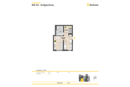 Wohnung zum Kaufen in Ehrenfeld 259.900,00 € 34 m²