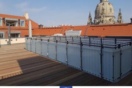 Exklusive Wohnung am Neumarkt! Große Dachterrasse, traumhafter Blick, Kamin, Lift! - Dresden