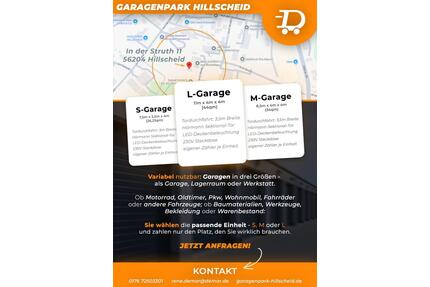 Garagen XL mieten - 190,00&nbsp;EUR Miete, in Hillscheid (PLZ: 56204)