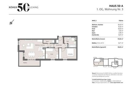 Wohnung zum Kaufen in Gilching 629.000,00 € 78.83 m²