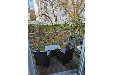 Schöne möblierte Wohnung mit Garten in Winterhude zur Untermiete - Hamburg