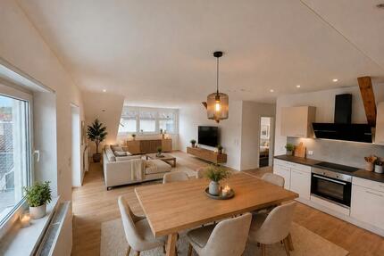 Moderne 3,5-Zimmer-Dachgeschosswohnung (120 m²) mit BalkonGarten - Mühlhausen