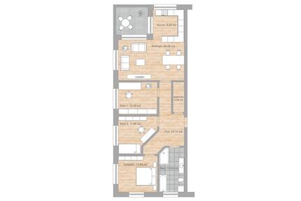 Moderne 4-Raumwohnung im OT Fürstenberg - Eisenhüttenstadt