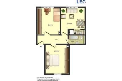 Wohnung zum Mieten in Solingen 599,00 € 54 m²