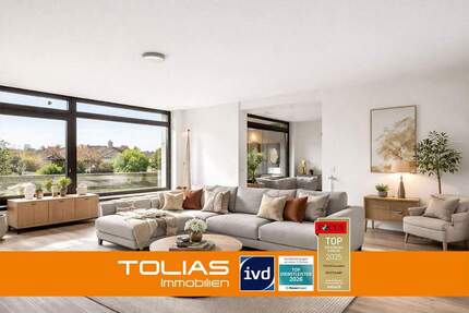 Sorgenfreie Sonnenstunden: grenzenloses Raumgefühl auf 4 Zimmern mit Südbalkon & Garage - Korntal-Münchingen