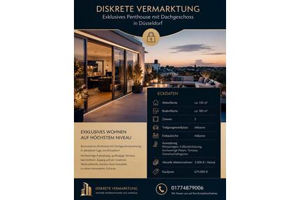 Exklusives Penthouse mit Dachgeschoss in Düsseldorf-Unterrath