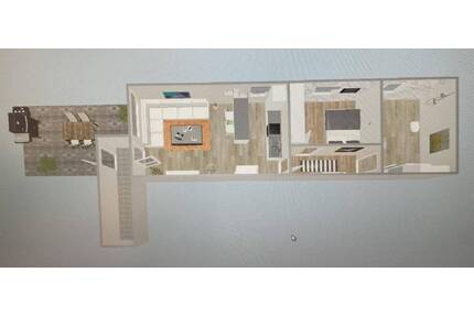Charmante 2-Zimmer-Wohnung mit großer Dachterrasse und Stellplatz in Achim Uphusen