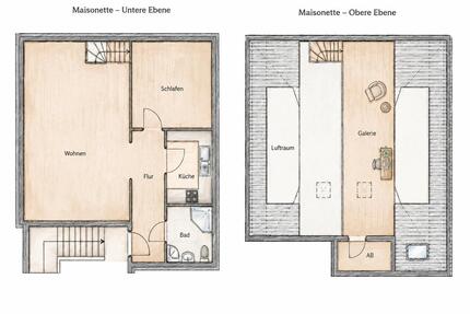 Gepflegte Maisonette-Wohnung in Leipzig-Mockau Eigentumswohnung