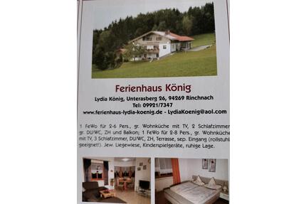 Große Ferienwohnung Rinchnach - 38,00&nbsp;EUR Kaltmiete, in Rinchnach (PLZ: 94269)