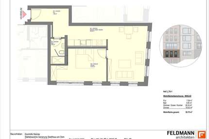 Wohnung zum Mieten in Wetzlar 830,00 € 55.78 m²