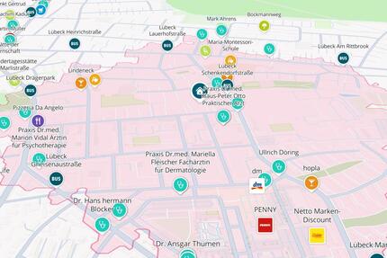 gemütliche 2-Zimmerwohnung frisch saniert - Lübeck Sankt Gertrud