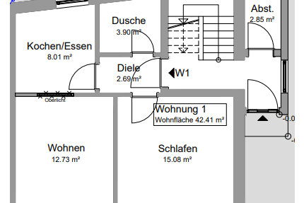 Wohnung zum Mieten in Eggenfelden 620,00 € 47.78 m²