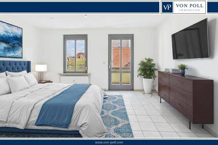 1,5-Zimmer Wohnung mit Balkon im Ortskern von Hirschaid