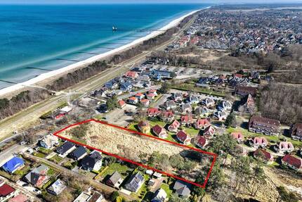 Rarität & besondere Gelegenheit - Grundstück zur Ferienhaus-Bebauung in direkter Ostsee-Strandlage - Ostseeheilbad Zingst