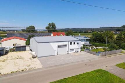 VERFÜGBAR ZUM KAUF - SOFORT NUTZBAR - Sehr guter Zustand Wohnen & Gewerbe, große Lagerhalle, Rehling