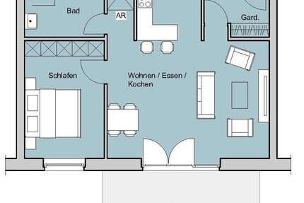 Wohnung zum Mieten in Ahrensburg 1.050,00 € 70 m²
