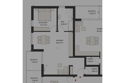 Zentrale und Exklusive 2,5 Zimmer Wohnung - Denkingen