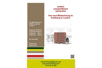 Wohnung zum Mieten in Lautertal 1.450,00 € 104.5 m²
