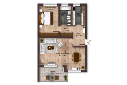 Wohnung zum Kaufen in Hildesheim 115.000,00 € 71 m²