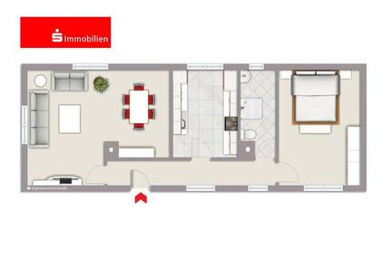 2-Zimmer-Wohnung im Erdgeschoss in zentraler Lage - Sondershausen