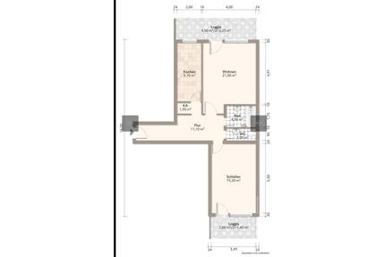 Helle 2-Zimmer-Wohnung mit 2 Balkonen nahe BMW - München Am Riesenfeld