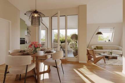2-Zimmer-Dachgeschosswohnung | Loggia | ca. 59 m² | Whg. 69 - München Milbertshofen-Am Hart
