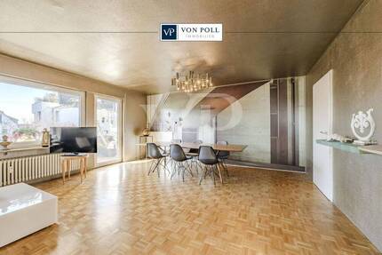 Stilvolle 2,5 Zimmer-Wohnung mit zwei sonnigen Balkonen, großzügigem Wohnbereich und TG-Stellplatz! - Filderstadt / Bernhausen