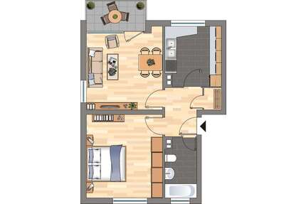 Wohnung zum Mieten in Grünstadt 529,00 € 51.73 m²